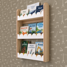 Bubble Montessori boekenrek kinderkamer | 3 planken - Wit vilt - toddie.nl ®