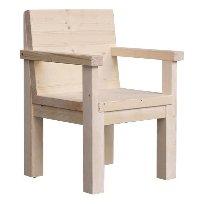 Hölzerner Kinderstuhl 4-6 Jahre | Kiddo Vorschulstuhl - natur Kinderstuhl toddie.de