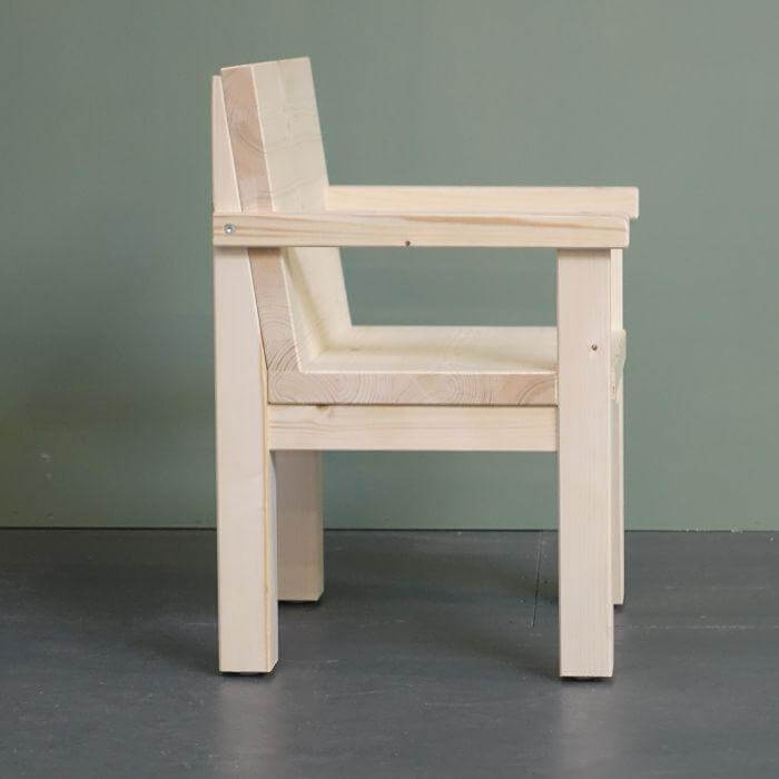 Hölzerner Kinderstuhl 4-6 Jahre | Kiddo Vorschulstuhl - natur Kinderstuhl toddie.de