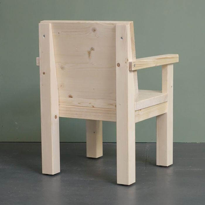 Hölzerner Kinderstuhl 4-6 Jahre | Kiddo Vorschulstuhl - natur Kinderstuhl toddie.de