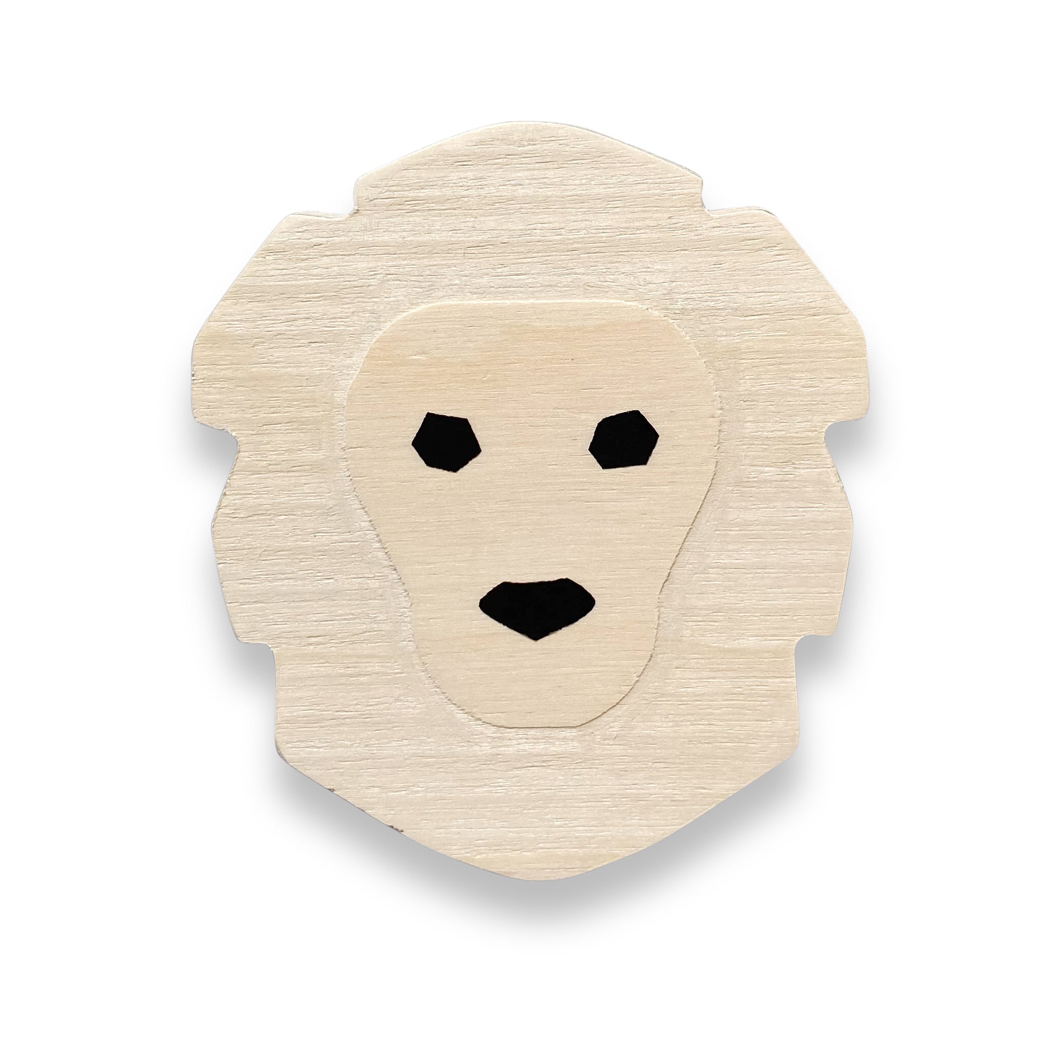 Hölzerne Wandhaken Kinderzimmer | 4 Stück Dschungel - natur Garderobenhaken toddie.de