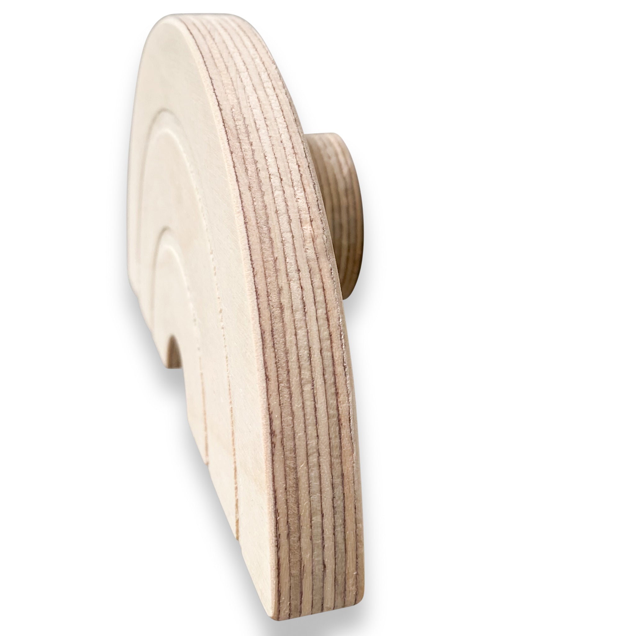 Hölzerne Wandhaken Kinderzimmer | Regenbogen und Herz - natur Wandhaken toddie.de