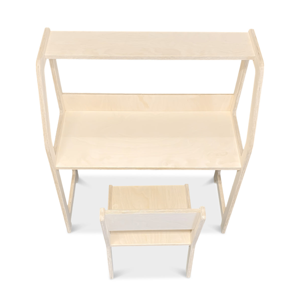 Moodie montessori houten bureau kinderkamer 2-7 jaar | Met stoel - blank - toddie.nl ®