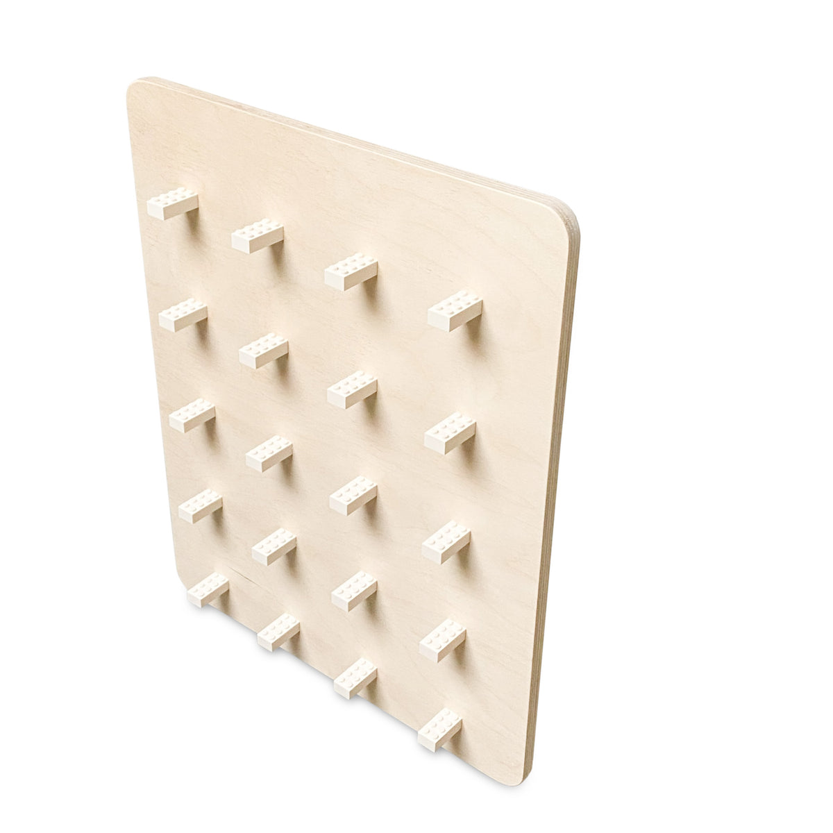 Houten wandbord kinderkamer | legobord - blank - toddie.nl ®