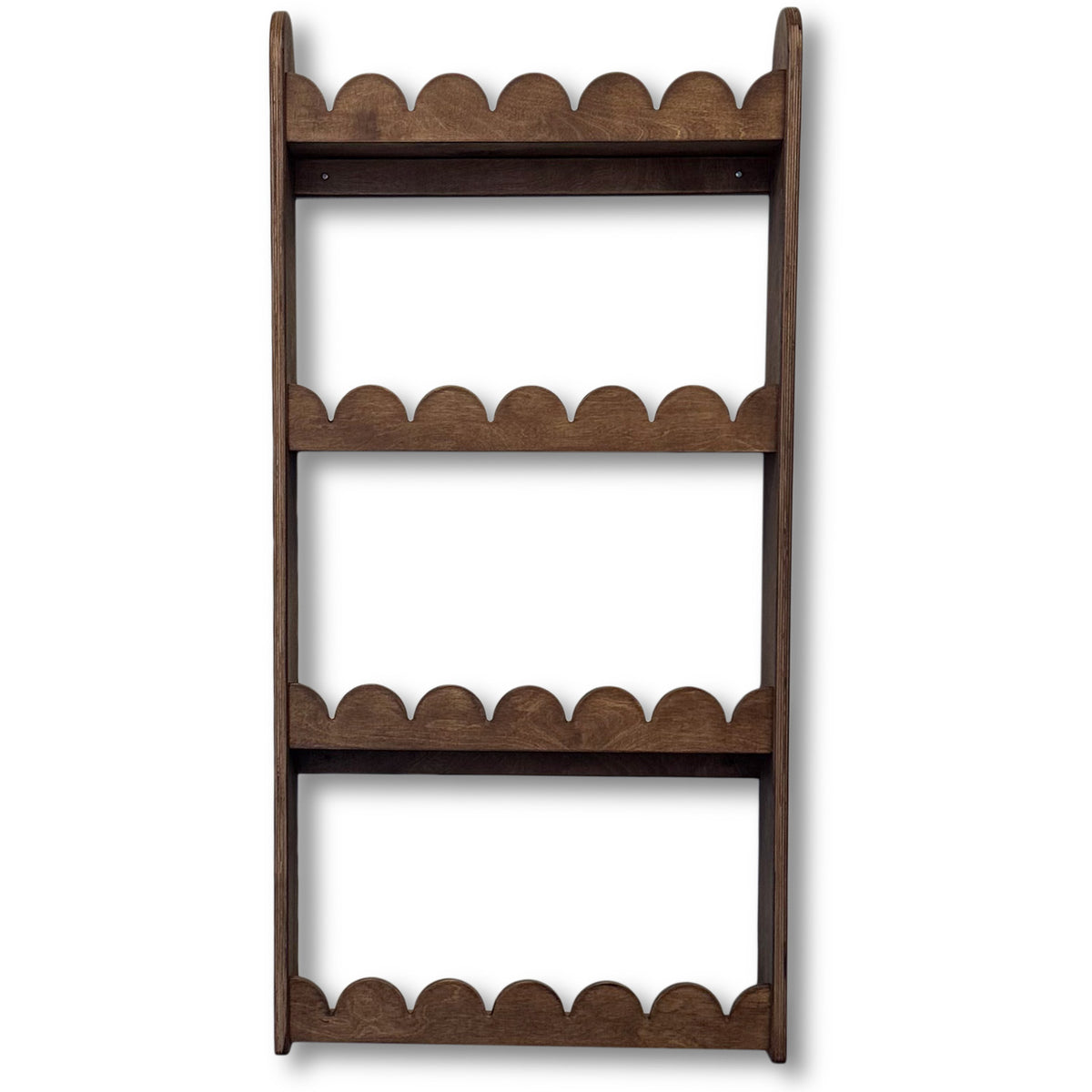 Bubble Montessori boekenrek kinderkamer | 4 planken - Wengé gebeitst - toddie.nl ®