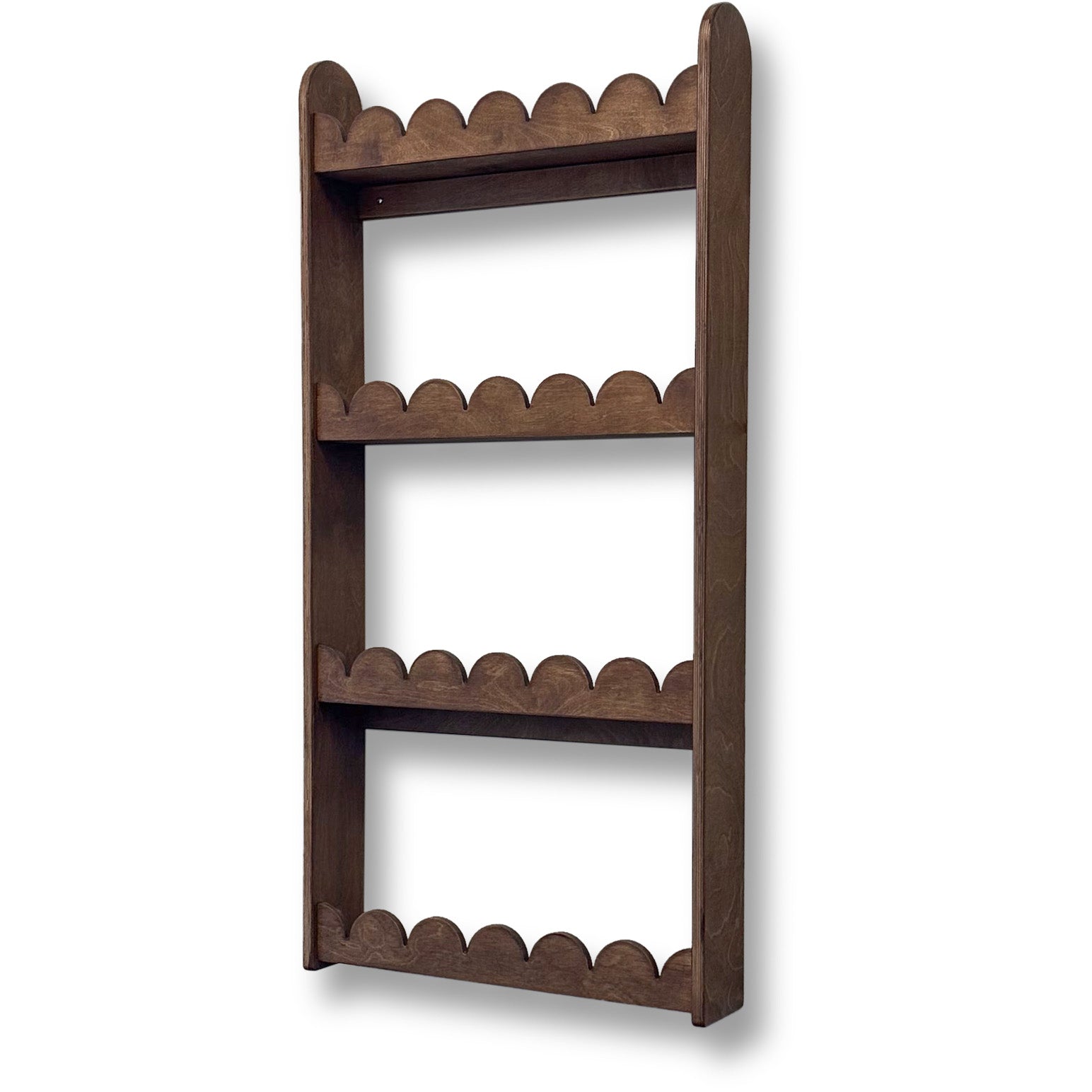 Bubble Montessori Bücherregal Kinderzimmer | 4 Regale - Wenge gebeizt Bücher Wandregal toddie.de ®