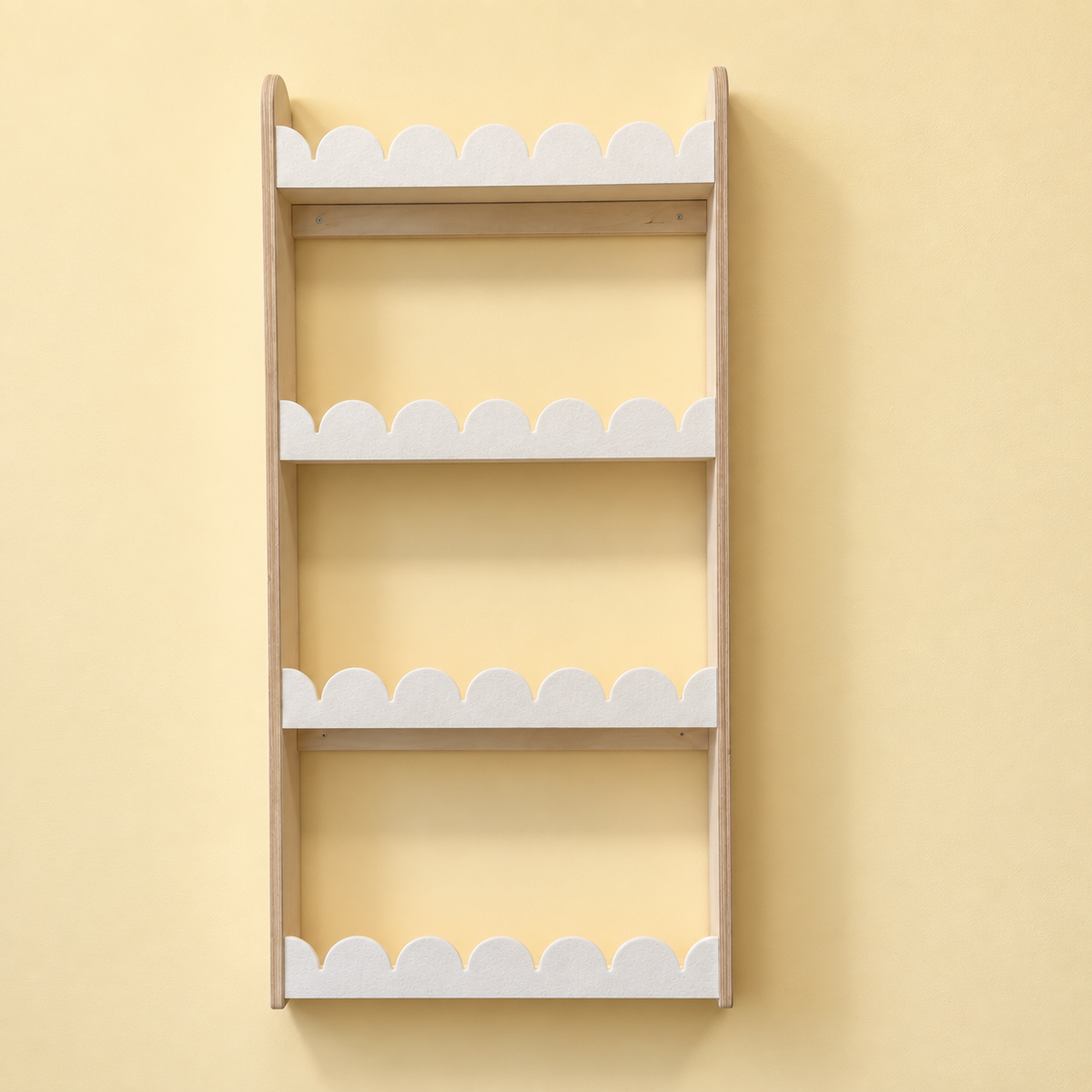 Bubble Montessori boekenrek kinderkamer | 4 planken - Wit vilt - toddie.nl ®