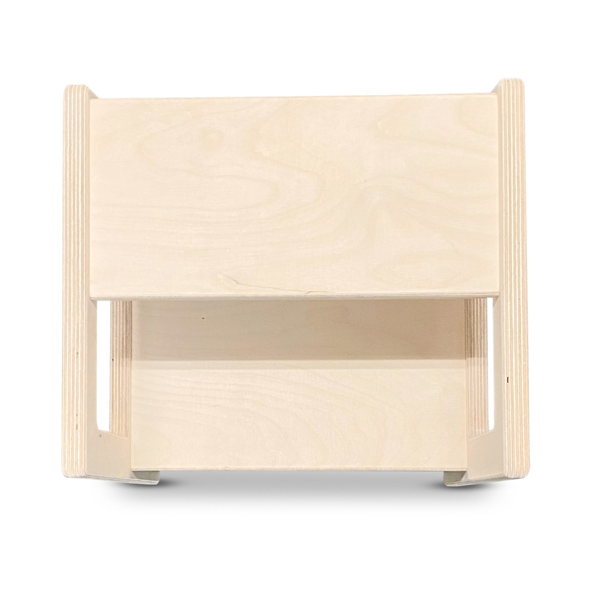 Montessori subtiele leertoren | Houten opstapje, krukje - blank - toddie.nl ®