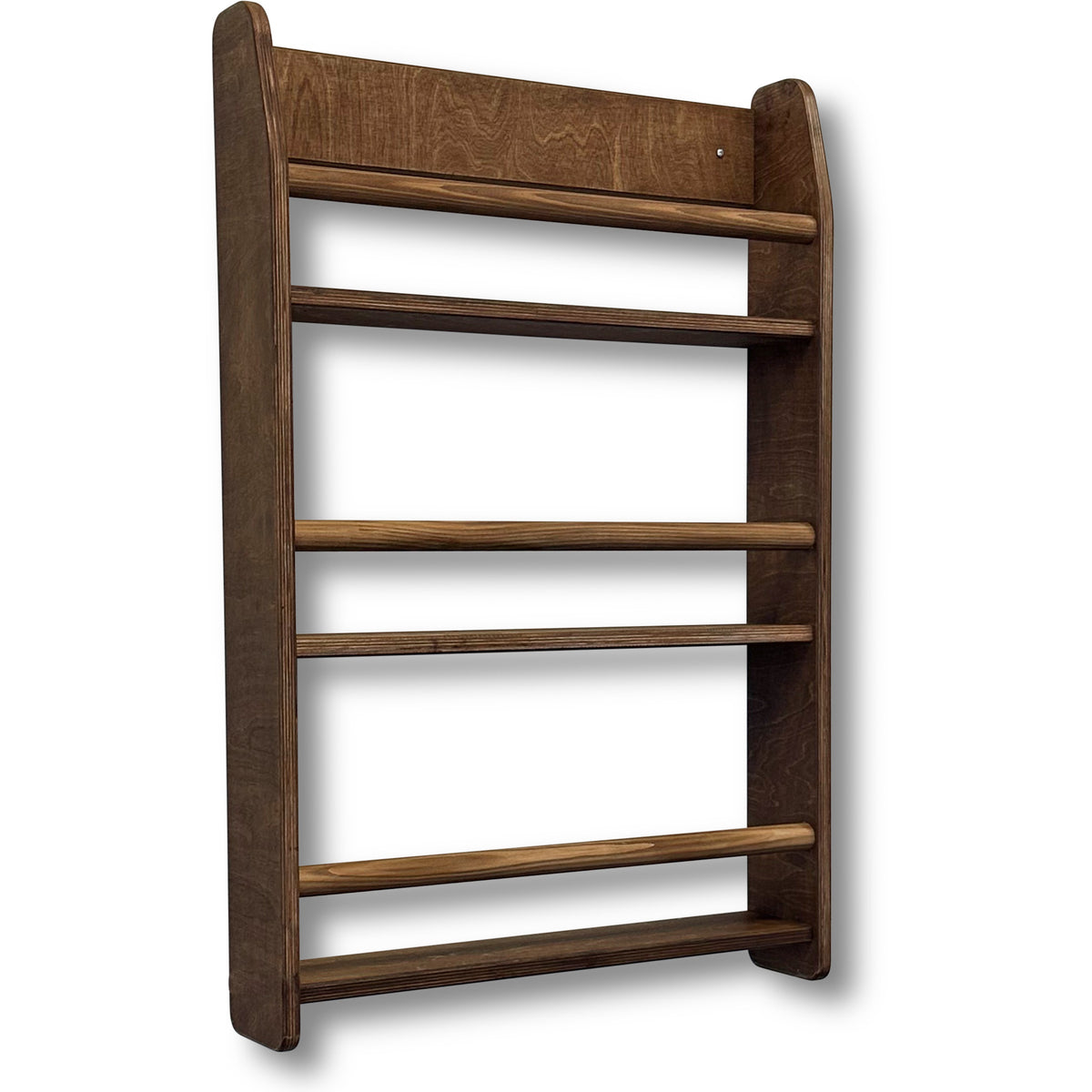 Shelfie montessori boekenrek kinderkamer | 3 planken - Wengé gebeitst - toddie.nl ®