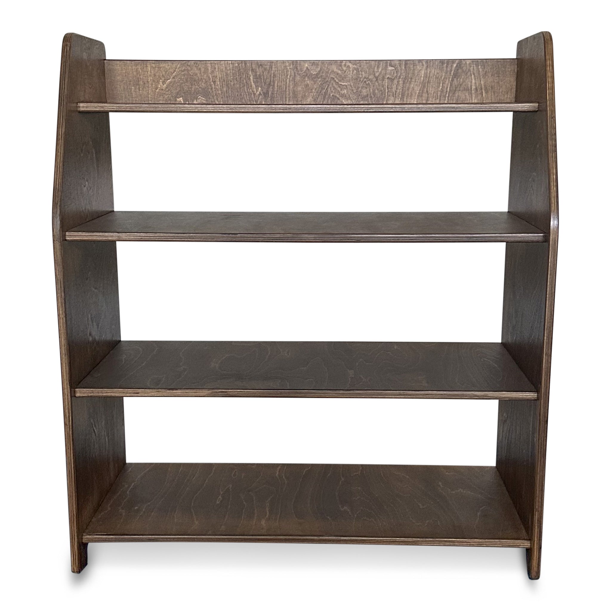 Moodie Montessori Spielmöbel, Spielzeugschrank | Kinderaufbewahrungsmöbel 4 Regale – Wenge Spielzeugschrank toddie.de ®