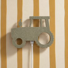 Wandlampe Kinderzimmer aus Filz | Traktor – Salbeigrün