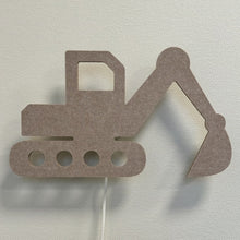 Filz-Wandlampe Bagger sandbeige – Lampe aus