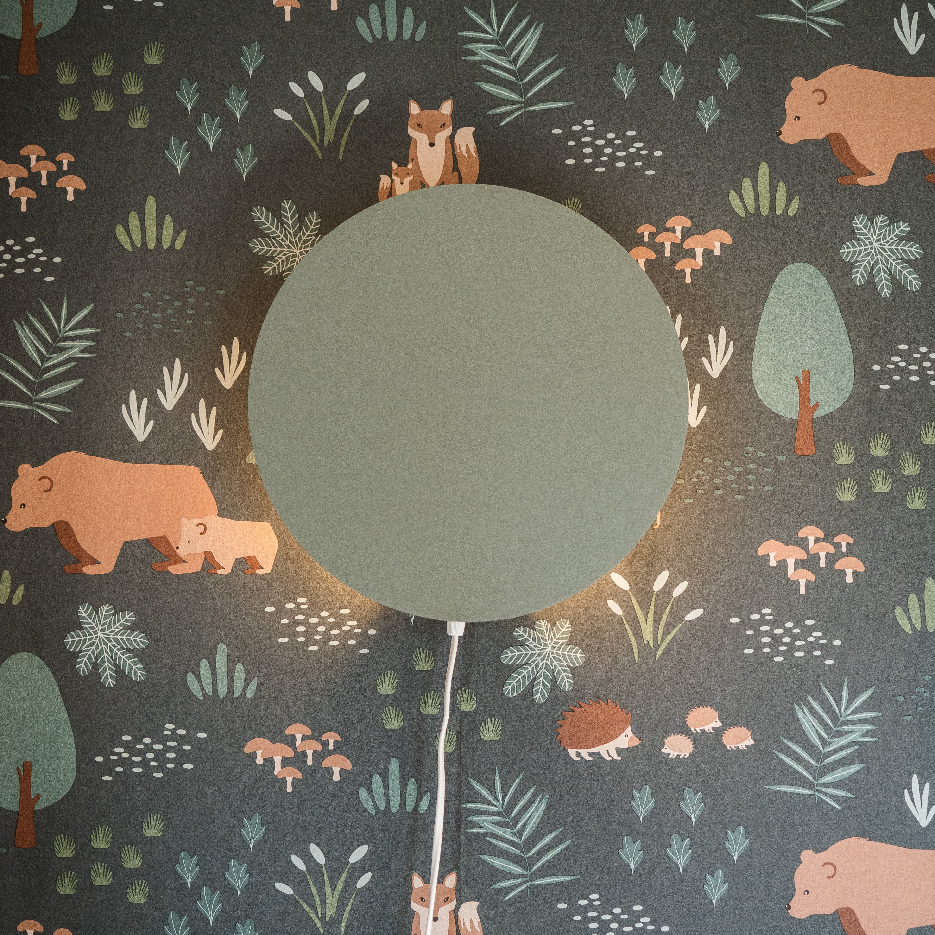 Runde Wandlampe Kinderzimmer | grün toddie.de ®
