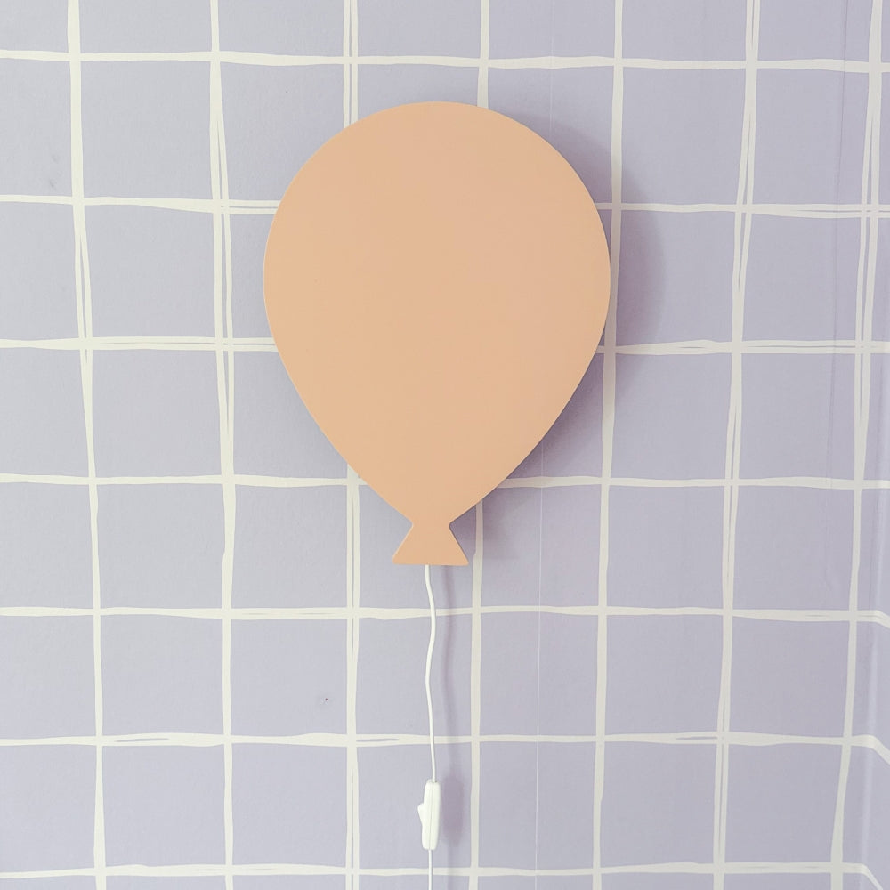 Hölzerne Wandleuchte Kinderzimmer | Ballon - Peach toddie.de ®