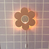 Hölzerne Wandlampe Kinderzimmer | Blume - Peach Wandleuchte toddie.de ®