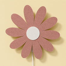Wandleuchte aus Filz für das Kinderzimmer | Gänseblümchen – rosa