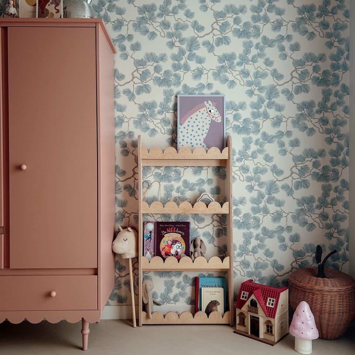 Bubble Montessori Bücherregal Kinderzimmer | 4 Regale - natur Bücherregal toddie.de ®