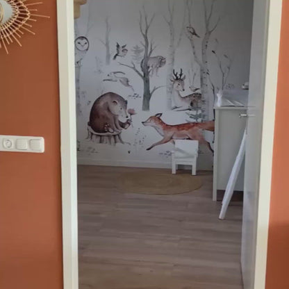 Wandlampe Kinderzimmer aus Holz | Fuchs – naturfarben