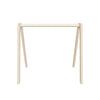 Holz Babygym | Massiver Holzspielbogen mit Raum hängespielzeuge - natur Spielbogen + Hängespielzeuge toddie.de