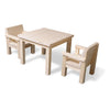Holz Kindermöbelset 1-3 Jahre | Kiddo Tisch + 2 Stühle - natur Möbelset toddie.de   