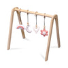 Holz Babygym | Massiver Holzspielbogen (ohne hängespielzeuge) - natur Spielbogen toddie.de   