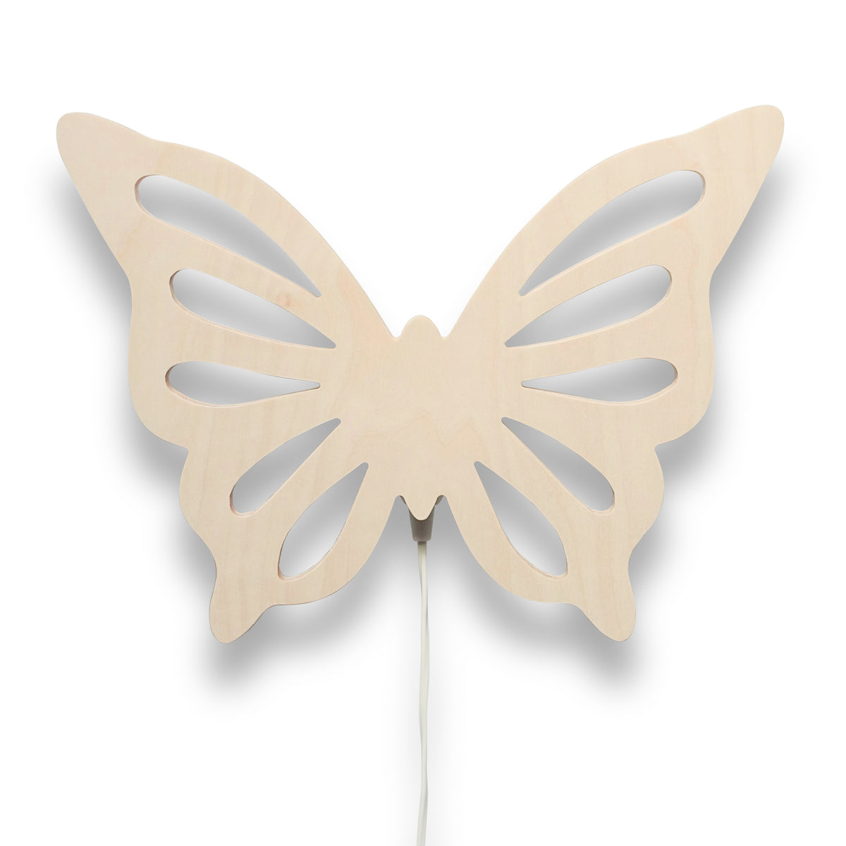 Houten wandlamp kinderkamer | Vlinder - toddie.nl