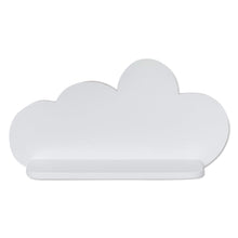 Witte houten wandplank wolk, plank kinderkamer | Wolkie - toddie.nl