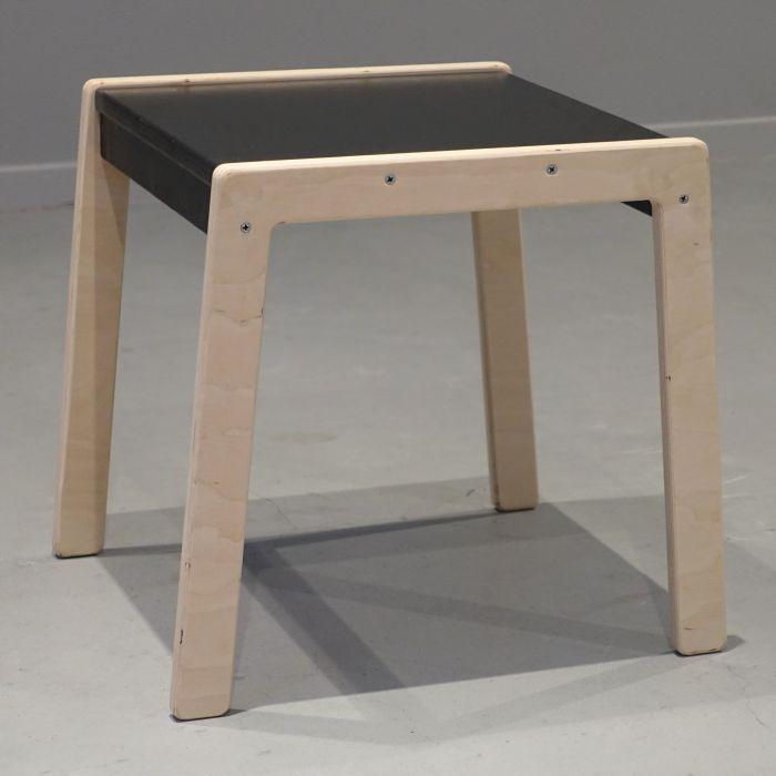 Holz Kindermöbelset 1-4 Jahre | Tisch + 2 Stühle - schwarz Möbelset toddie.de   