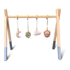 Holz Babygym | Massiver Holzspielbogen Tipi-Form mit Dschungel hängespielzeuge - denim drift Spielbogen + Hängespielzeuge toddie.de   