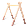 Holz Babygym | Massiver Holzspielbogen Tipi-Forme (ohne hängespielzeuge) - terra rosa Spielbogen toddie.de   