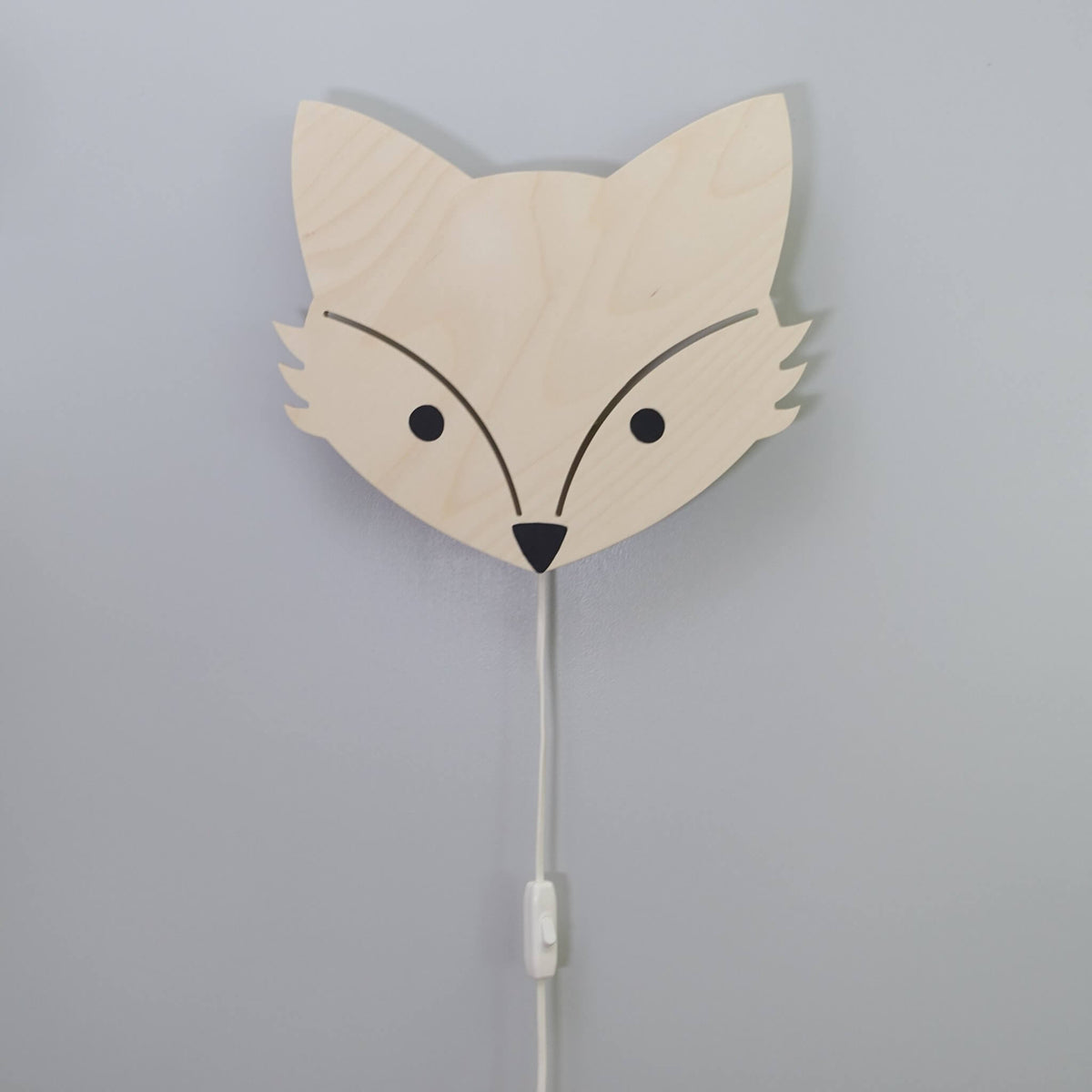 Houten wandlamp kinderkamer | Vos - toddie.nl