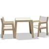 Holz Kindermöbelset 1-4 Jahre | Tisch + 2 Stühle - weiß Möbelset toddie.de   