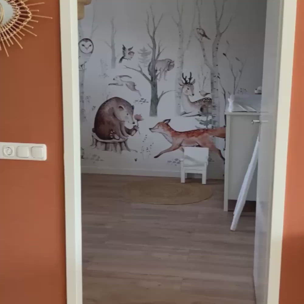 Hölzerne Wandleuchte Kinderzimmer | Fuchs - natur